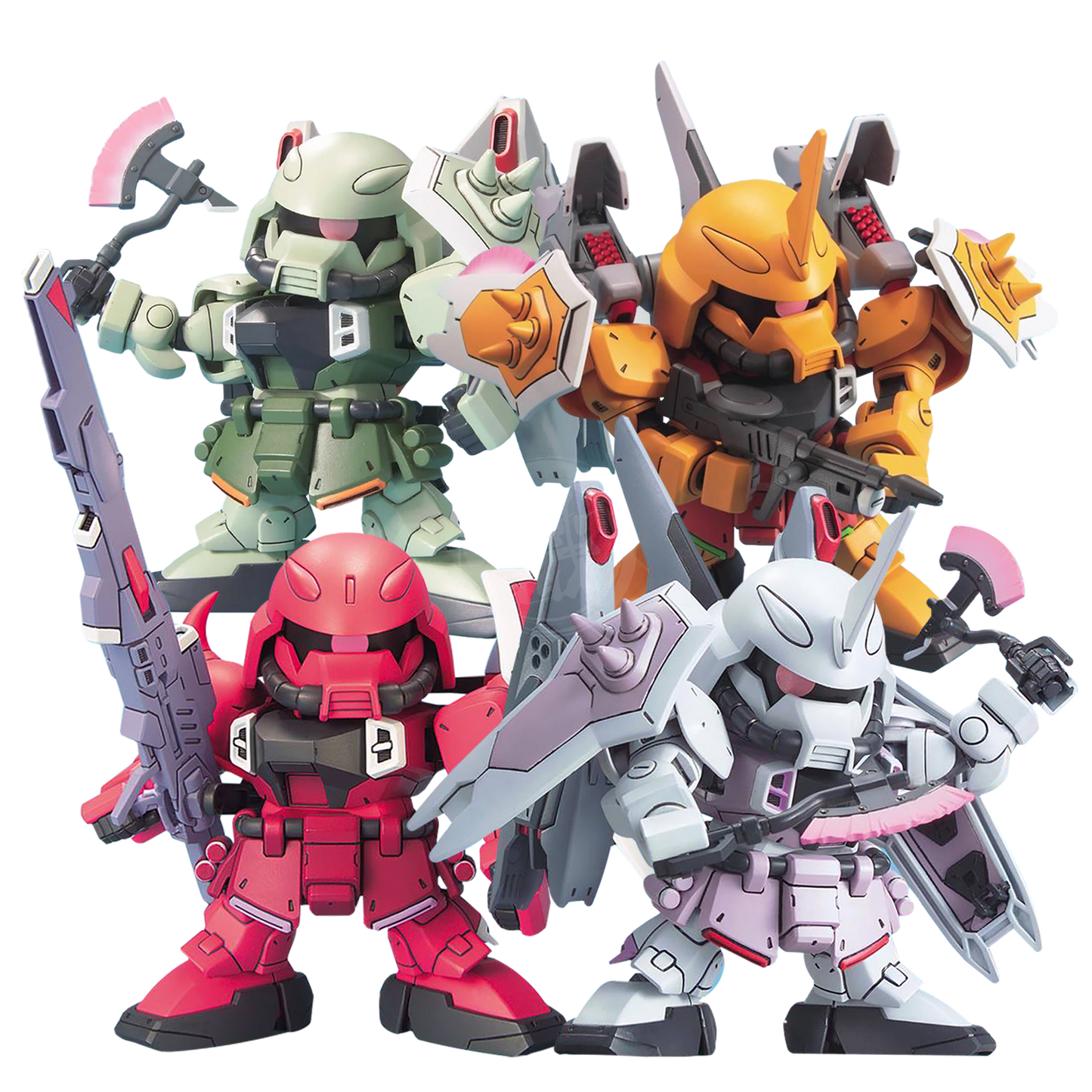 SD BB Senshi ZGMF Zaku Series Set