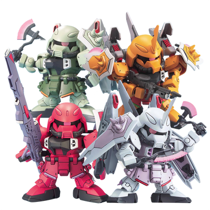 SD BB Senshi ZGMF Zaku Series Set