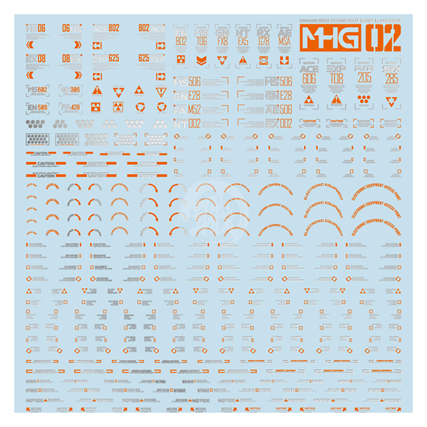 HobbyMio - General Caution Decals [MHG02-003] [UV] - ShokuninGunpla