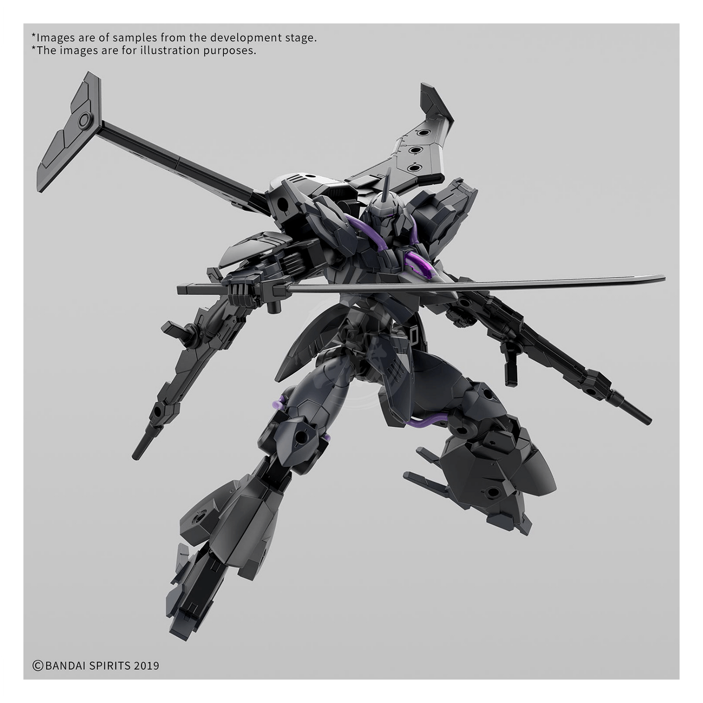 Bandai 30MM Verdenova imitation model kit, detailed plastic parts for assembling a miniature robot figure.