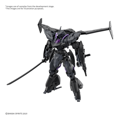 Model kit of a 30mm Verdenova imitation by Bandai, featuring detailed plastic parts and assembly components.