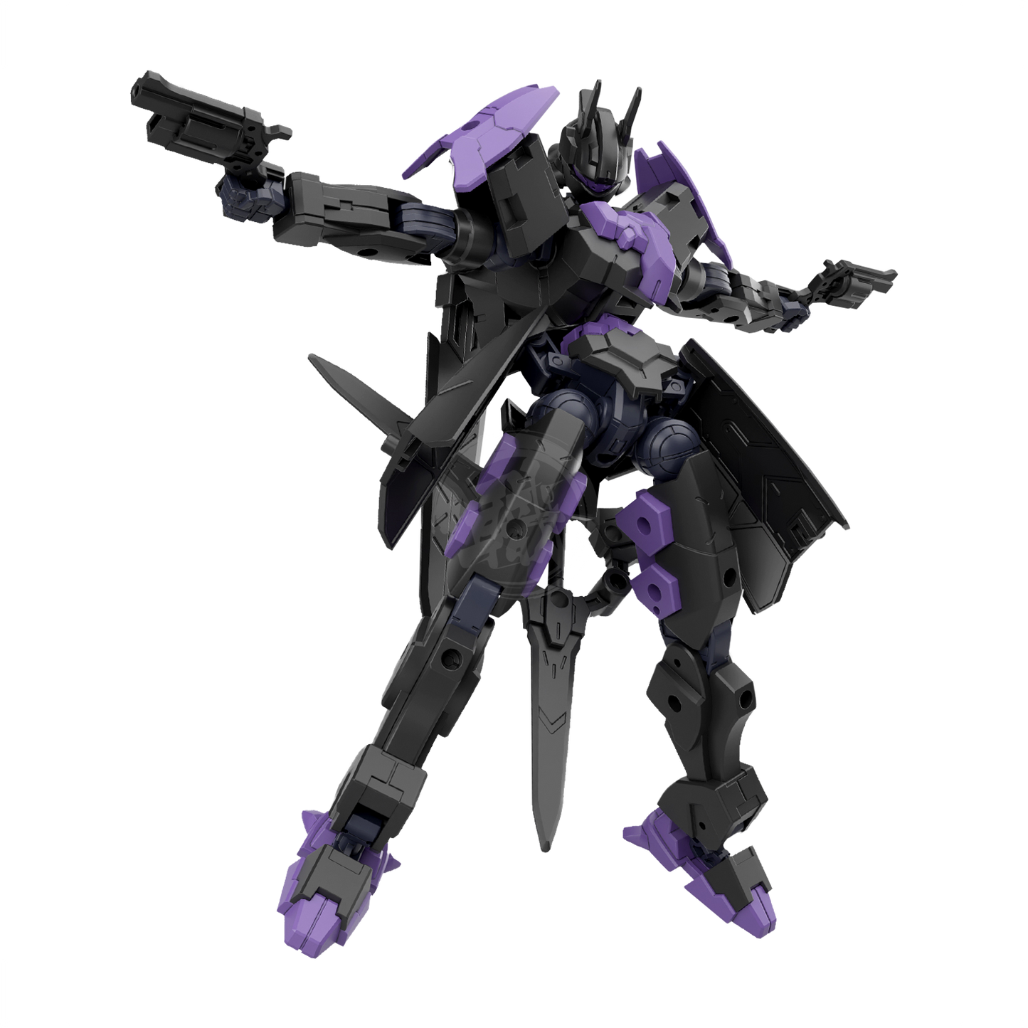 Bandai 30MM Levinix Type-B model kit with detailed plastic parts and assembly components, shown in a close-up image.