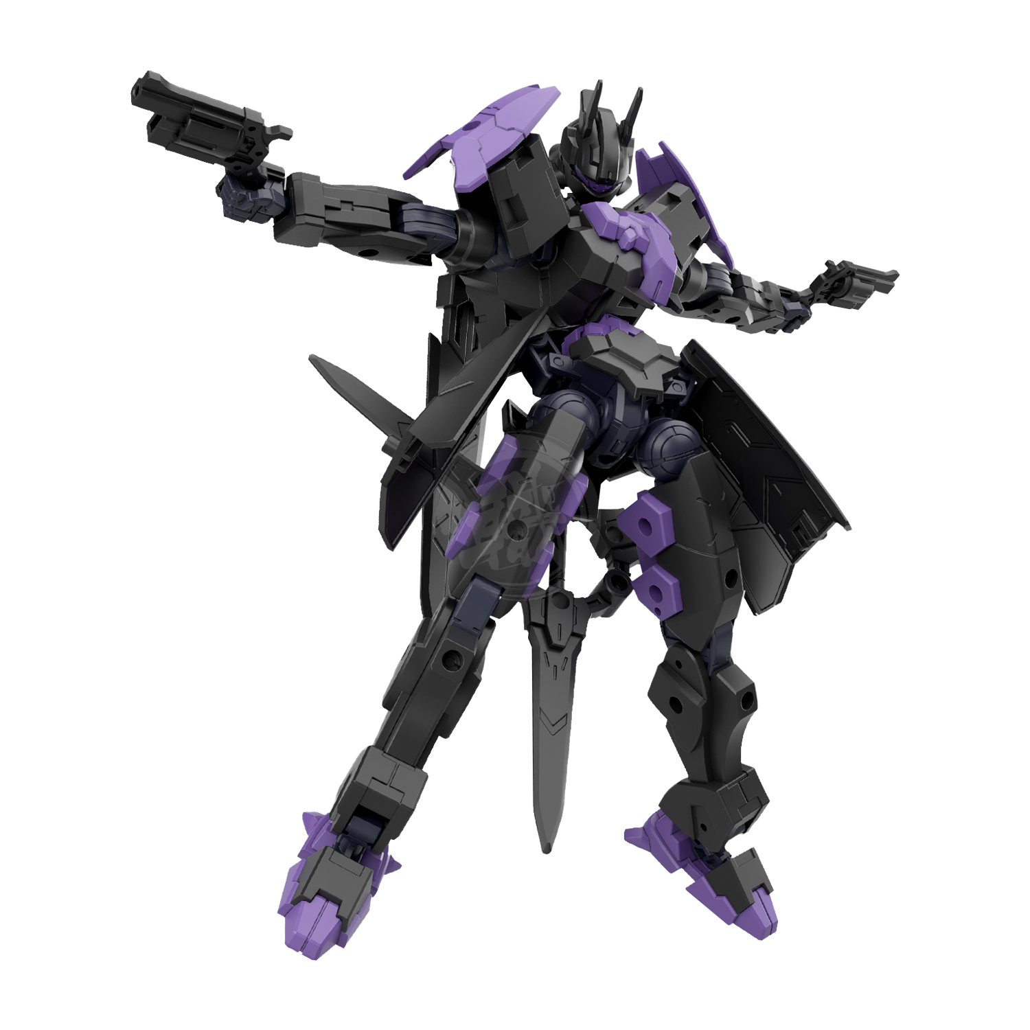 Bandai 30MM Levinix Type-B model kit with detailed plastic parts and assembly components, shown in a close-up image.