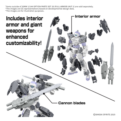 30MM Option Parts Set 20 [Full Armor Unit 1] - ShokuninGunpla