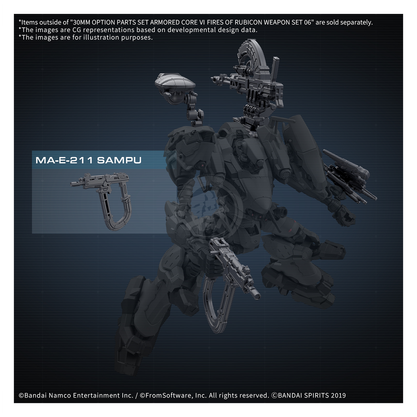 30MM Option Parts Set Armored Core Fires of Rubicon Weapon Set 06 - ShokuninGunpla