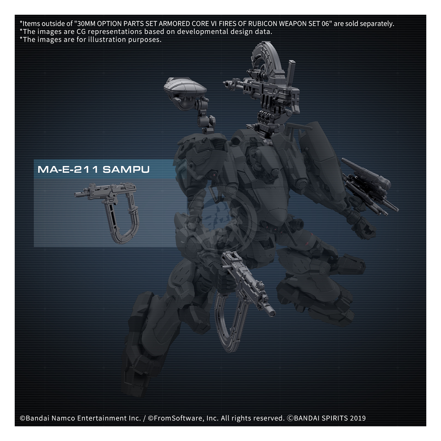 30MM Option Parts Set Armored Core Fires of Rubicon Weapon Set 06 - ShokuninGunpla