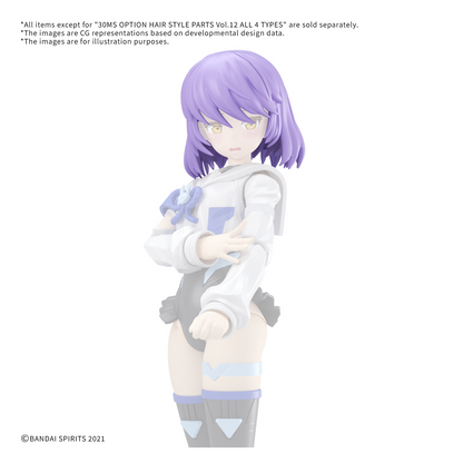 30MS Hair Style Parts [Vol.12] [Medium-6 Purple-2] - ShokuninGunpla