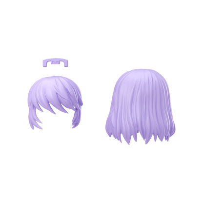 30MS Hair Style Parts [Vol.12] [Medium-6 Purple-2] - ShokuninGunpla