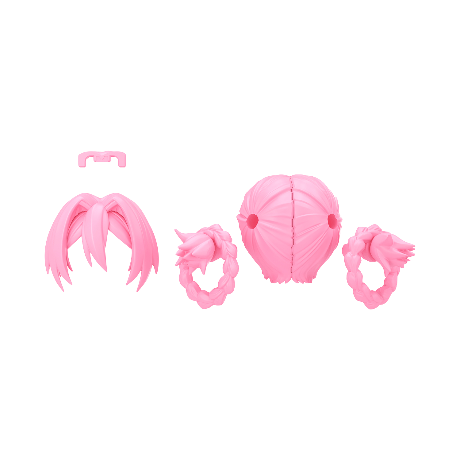 30MS Hair Style Parts [Vol.13] [Pigtails-10 Pink-3] - ShokuninGunpla