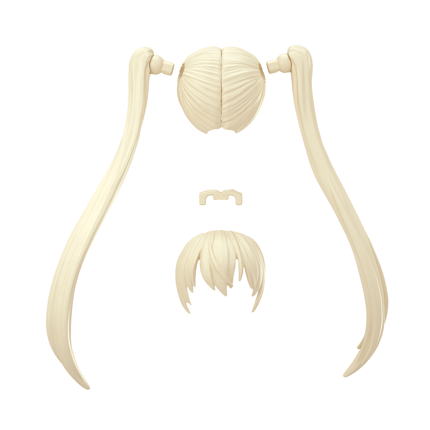 30MS Hair Style Parts [Vol.13] [Pigtails-1 Yellow-5] - ShokuninGunpla