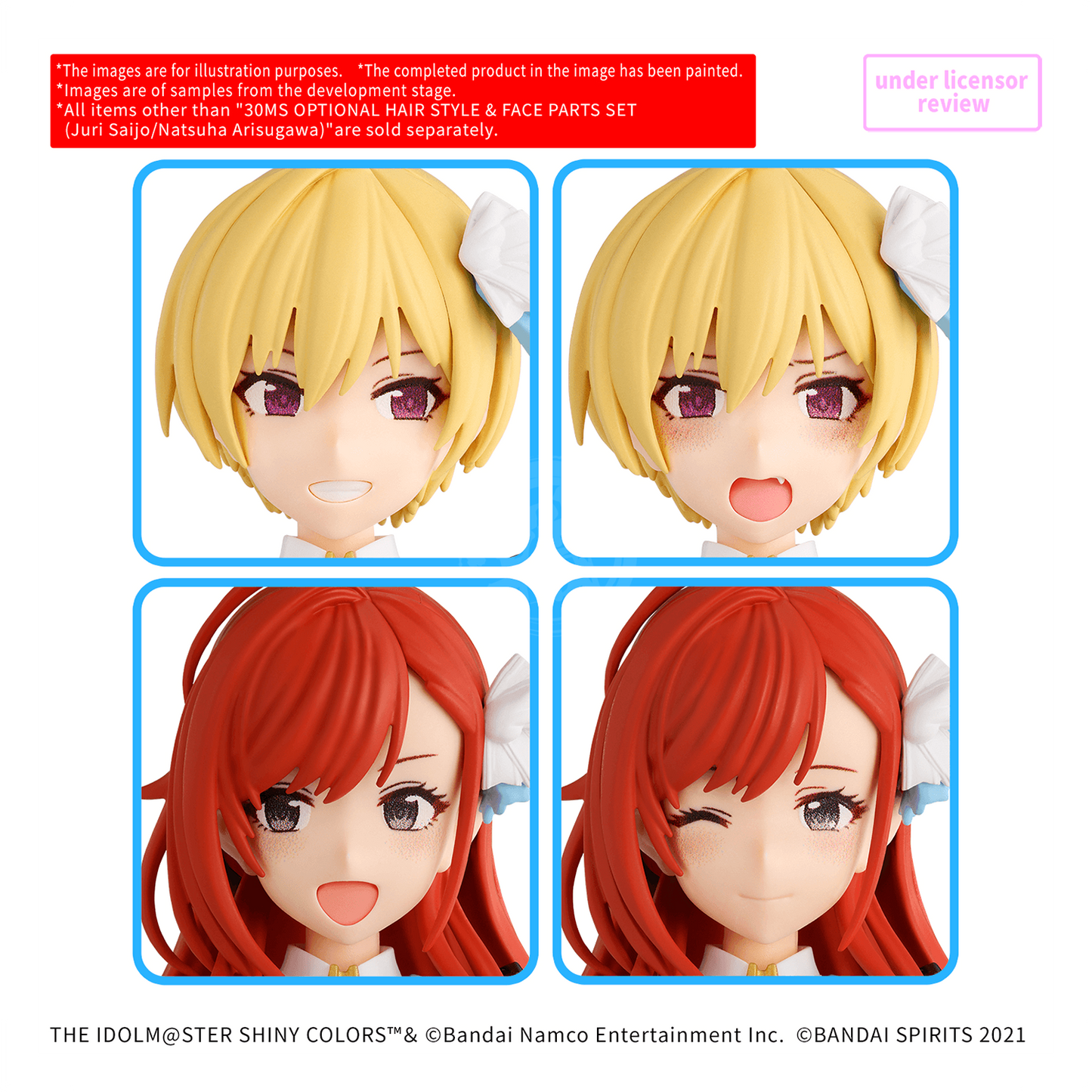 30MS Hair Style & Face Parts Set [Juri Saijo / Natsuha Arisugawa] - ShokuninGunpla