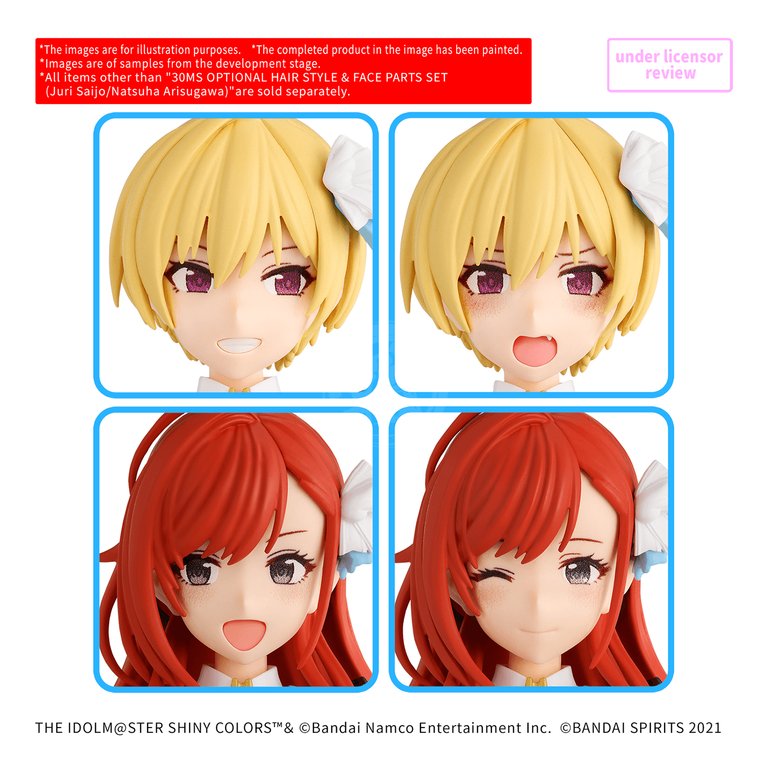 30MS Hair Style & Face Parts Set [Juri Saijo / Natsuha Arisugawa] - ShokuninGunpla
