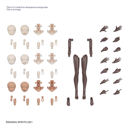 Bandai - 30MS Body Parts [Arm Parts & Leg Parts] [Brown] - ShokuninGunpla