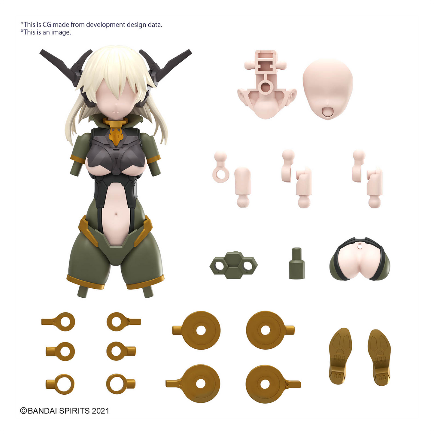 Bandai - 30MS Parts Set 13 [Tactical Costume] [Color B] - ShokuninGunpla