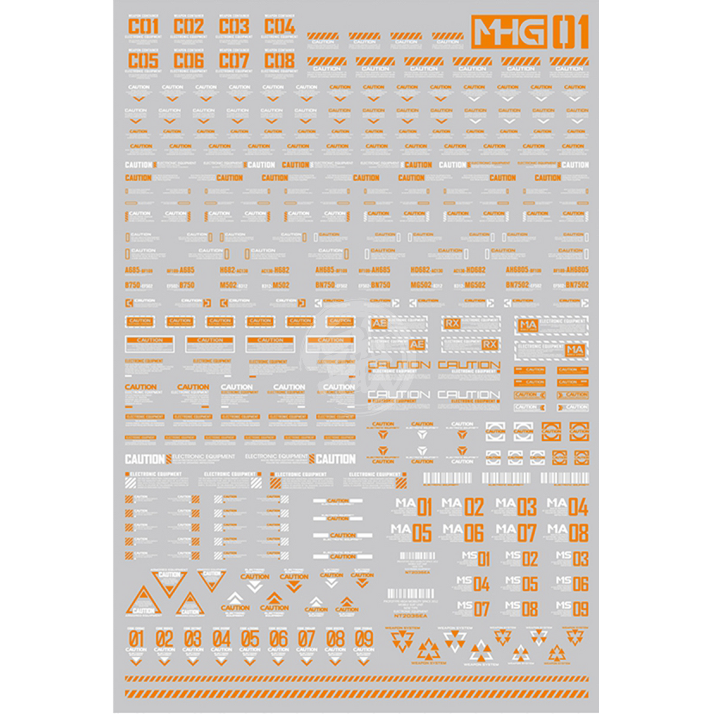 HobbyMio - General Caution Decals [MHG01-004] - ShokuninGunpla