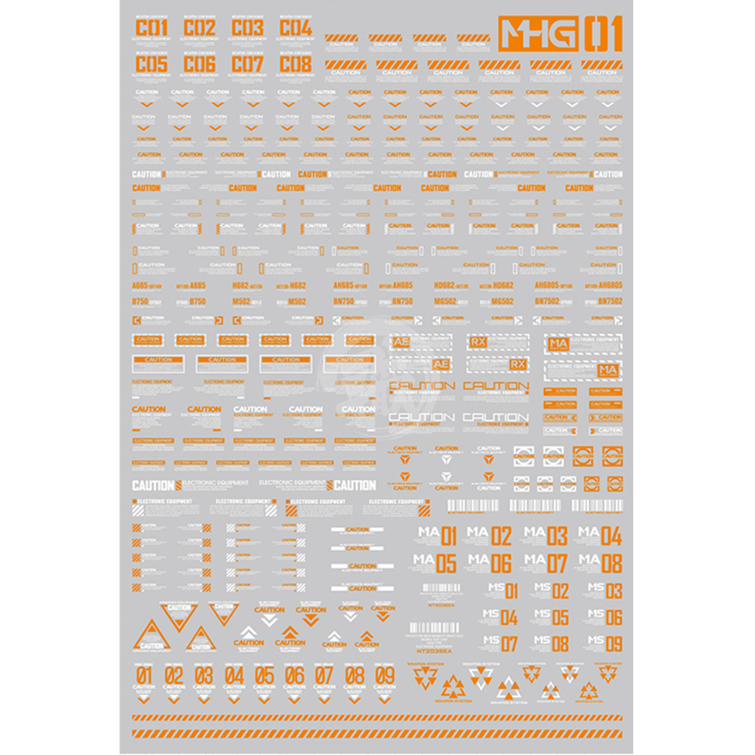 HobbyMio - General Caution Decals [MHG01-004] - ShokuninGunpla