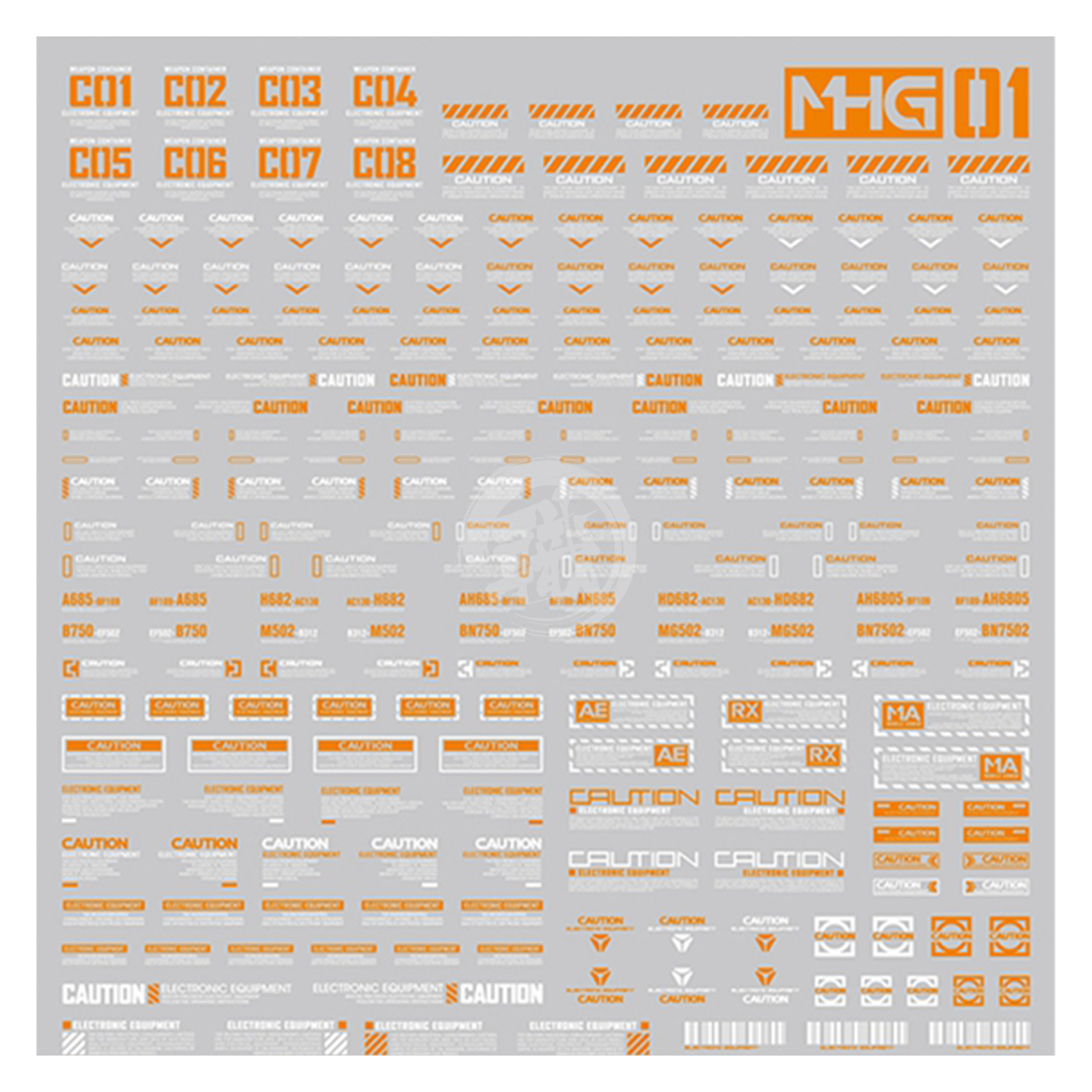 HobbyMio - General Caution Decals [MHG01-004] - ShokuninGunpla