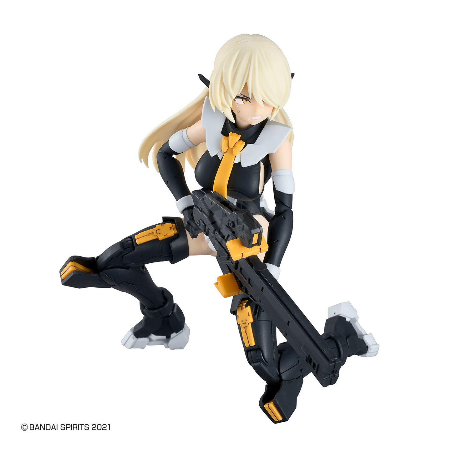 Bandai 30MS Belveria-Berys Feroce Form model kit assembled, featuring detailed mechanical armor and dynamic pose.