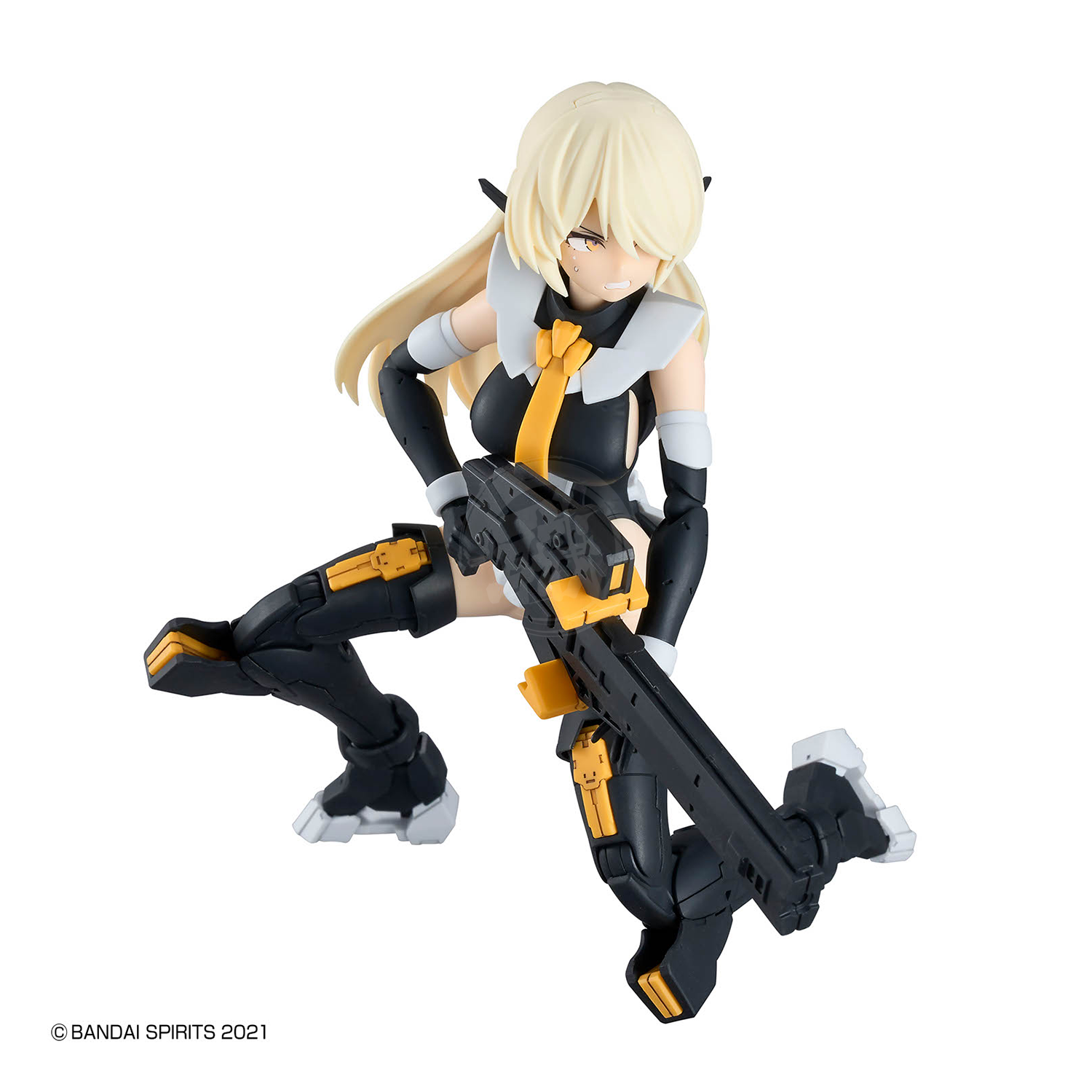 Bandai 30MS Belveria-Berys Feroce Form model kit assembled, featuring detailed mechanical armor and dynamic pose.