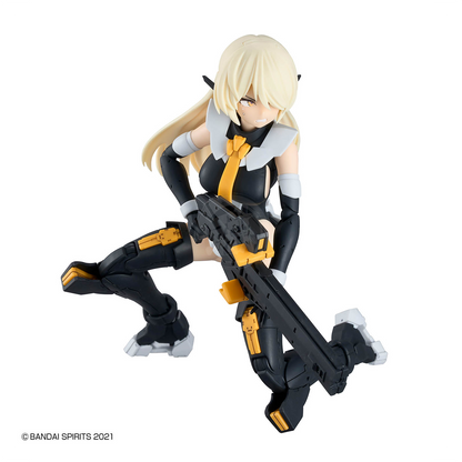 Bandai 30MS Belveria-Berys Feroce Form model kit assembled, featuring detailed mechanical armor and dynamic pose.