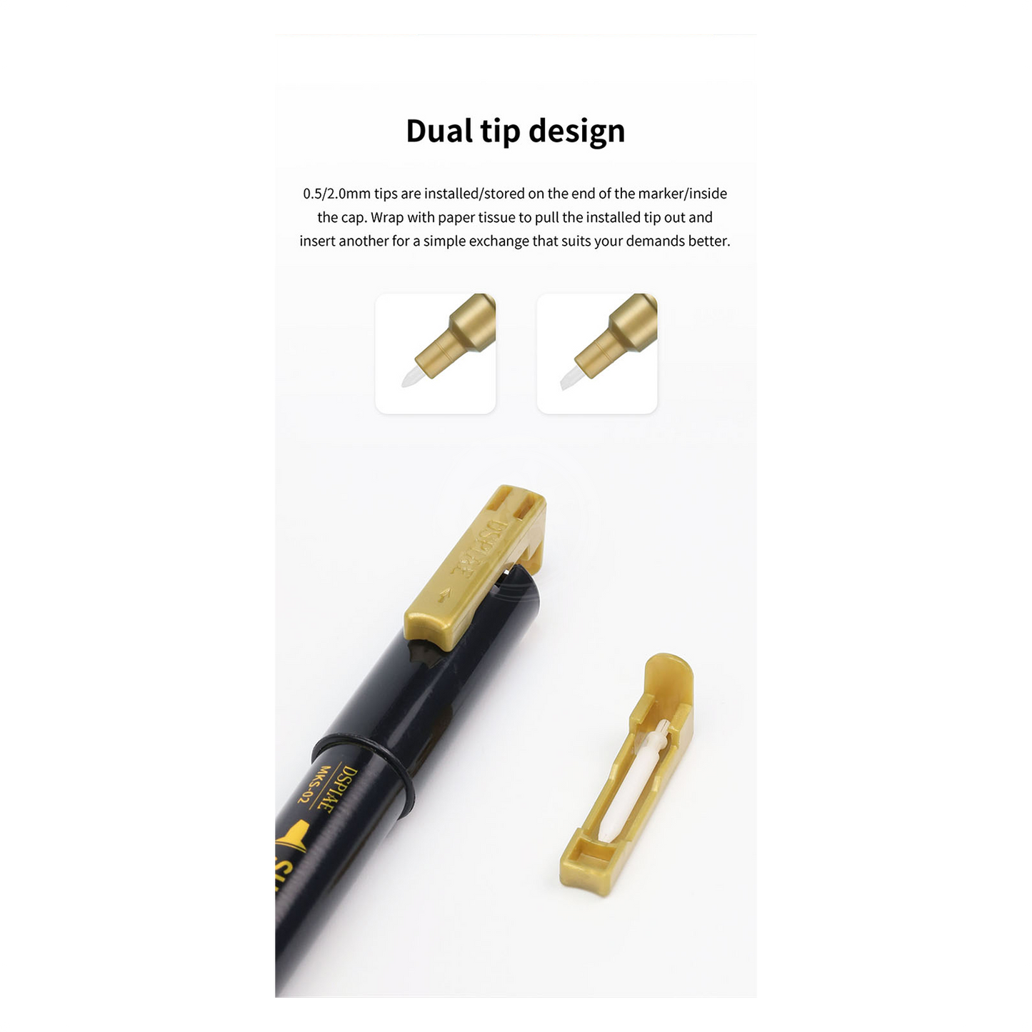 MKS-03 Champagne Gold Super Metallic Color Marker