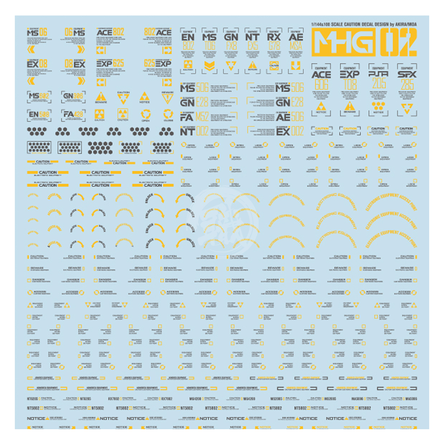 HobbyMio - General Caution Decals [MHG02-005] - ShokuninGunpla