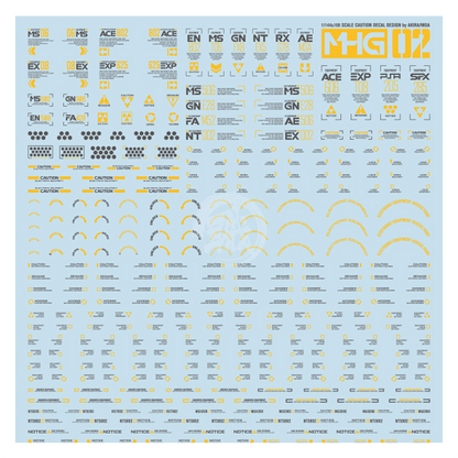 HobbyMio - General Caution Decals [MHG02-005] - ShokuninGunpla