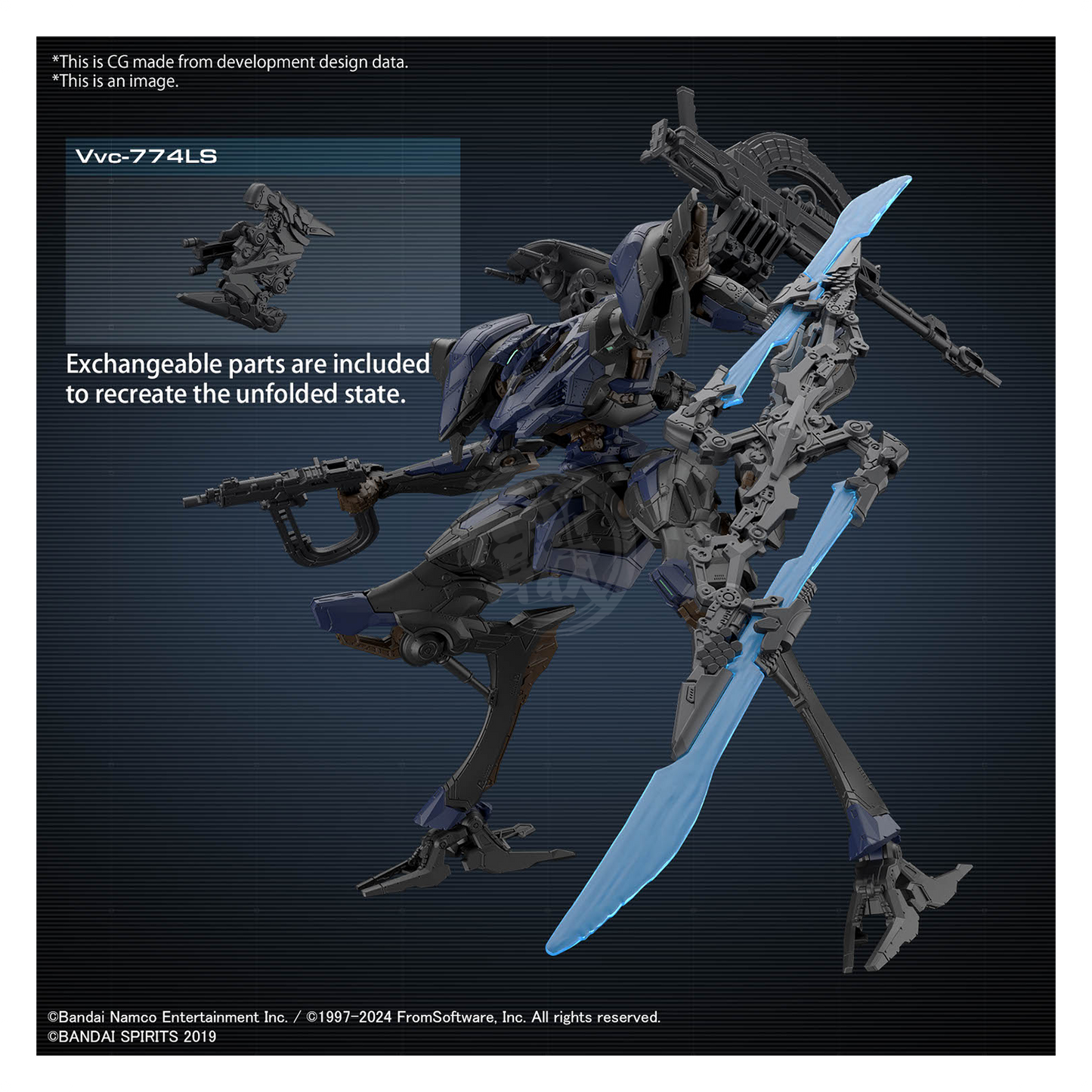 30MM Armored Core VI Fires of Rubicon Schneider Nachtreiher/40E Steel Haze