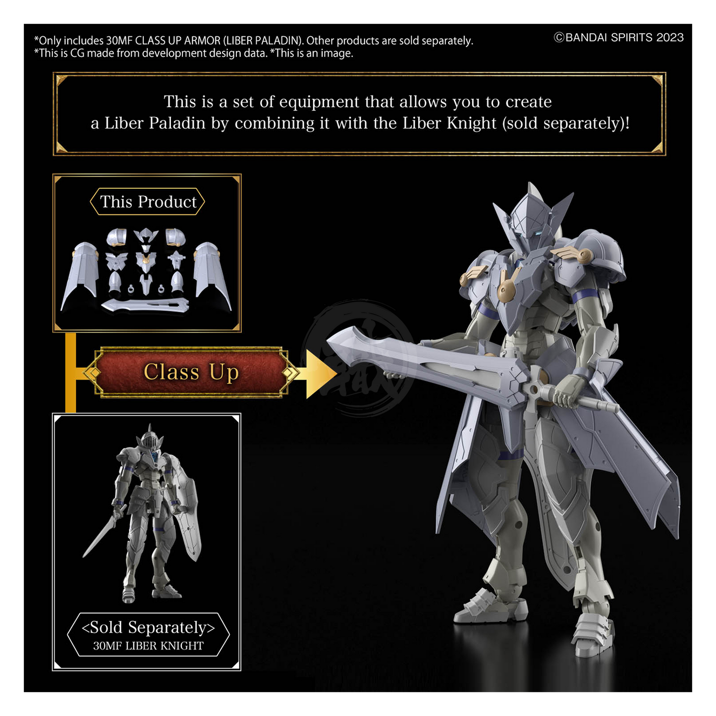 Bandai - 30MF Class Up Armor [Liber Paladin] - ShokuninGunpla