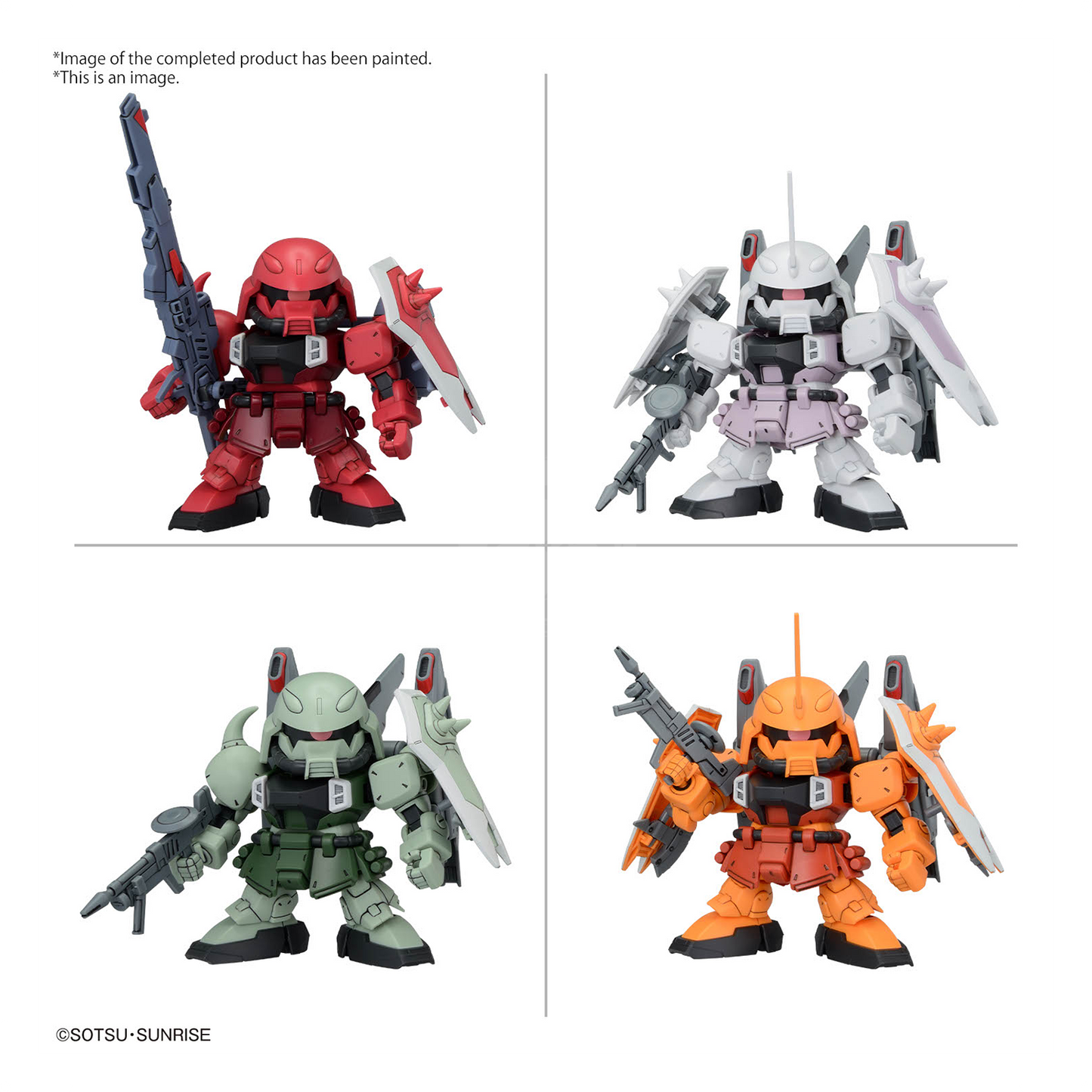 SD BB Senshi ZGMF Zaku Series Set