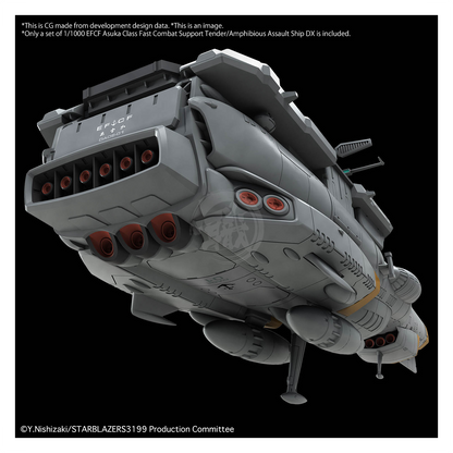Bandai - 1/1000 EFCF Asuka Class Fast Combat Support Tender/Amphibious Assault Ship DX - ShokuninGunpla