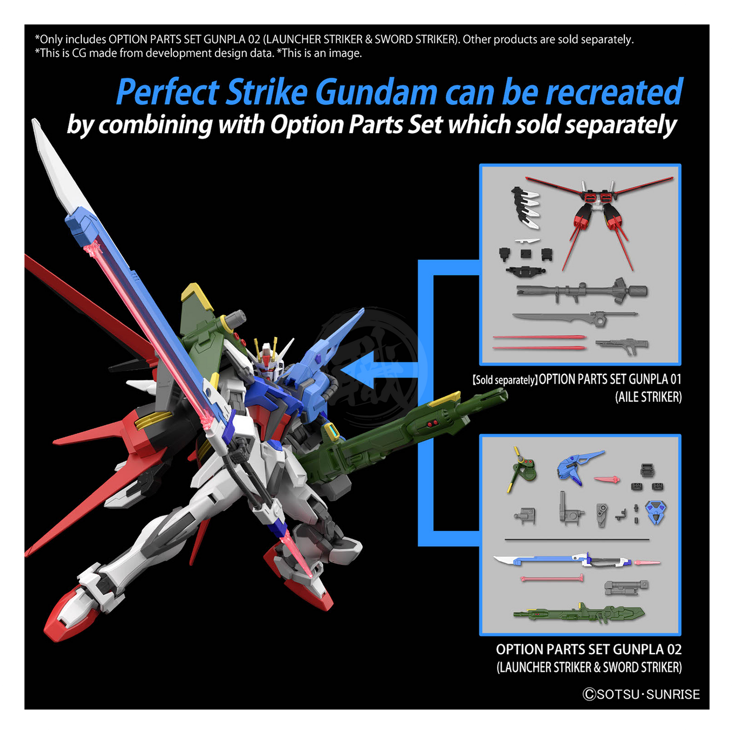 Option Parts Set Gunpla 02 [Launcher Striker & Sword Striker]