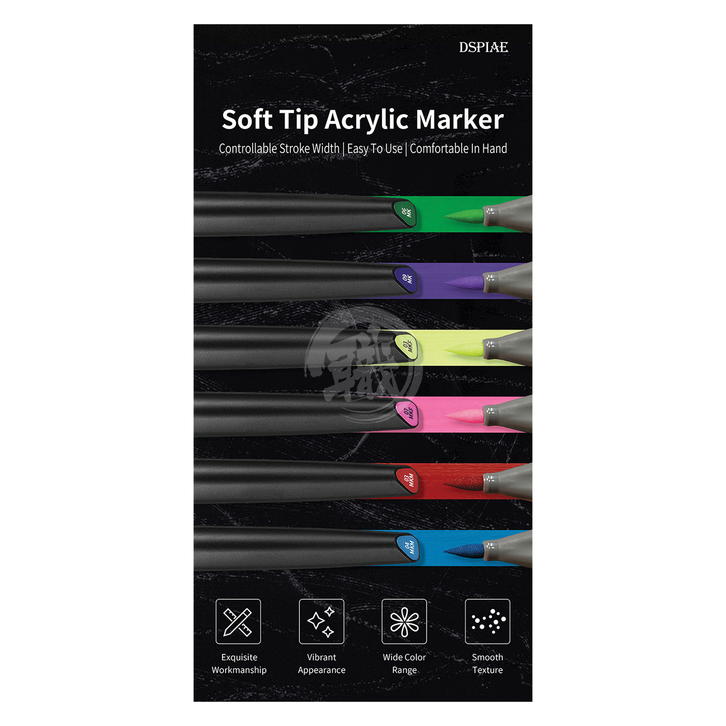 DSPIAE - MKM-08 Metallic Purple Soft Tip Acrylic Marker - ShokuninGunpla