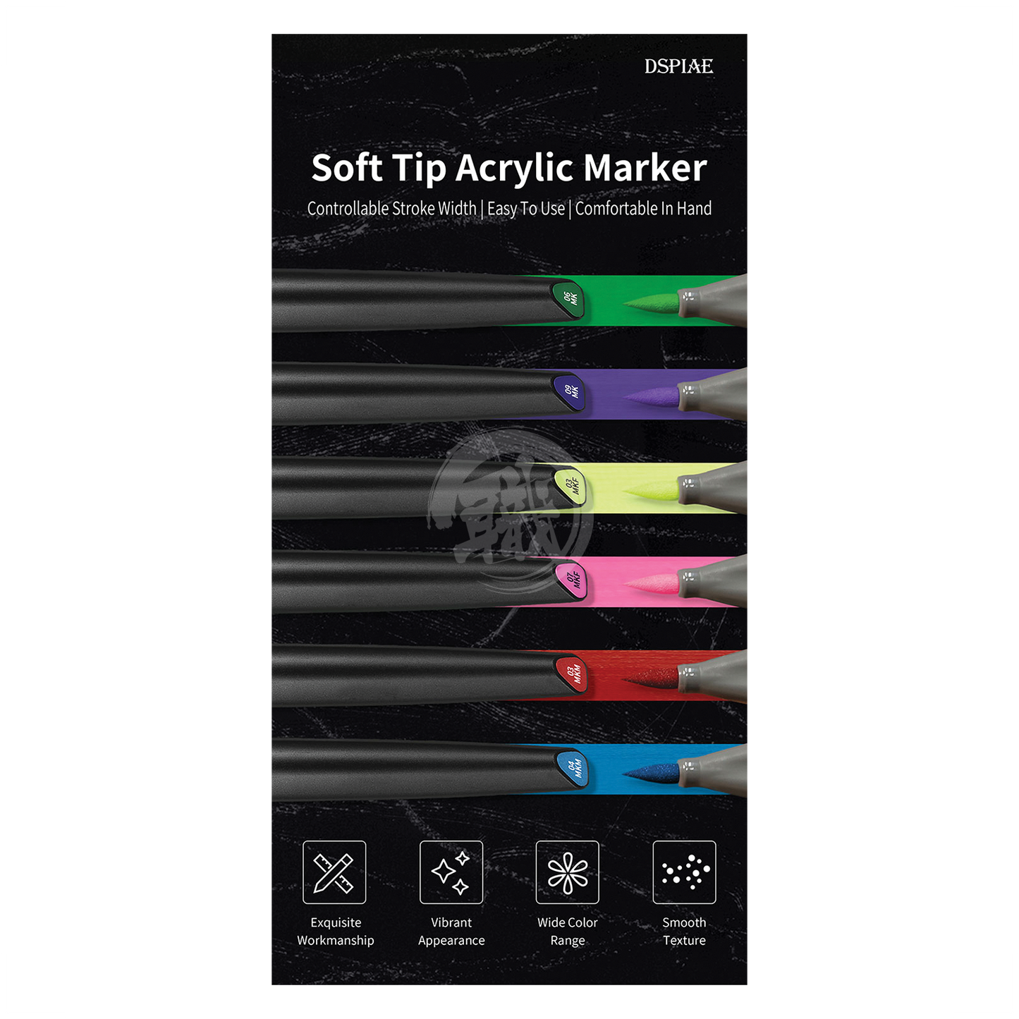 DSPIAE - MKM-07 Gun Metal Soft Tip Acrylic Marker - ShokuninGunpla