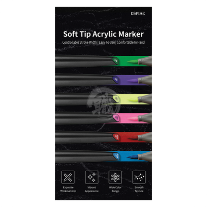 DSPIAE - MKM-07 Gun Metal Soft Tip Acrylic Marker - ShokuninGunpla