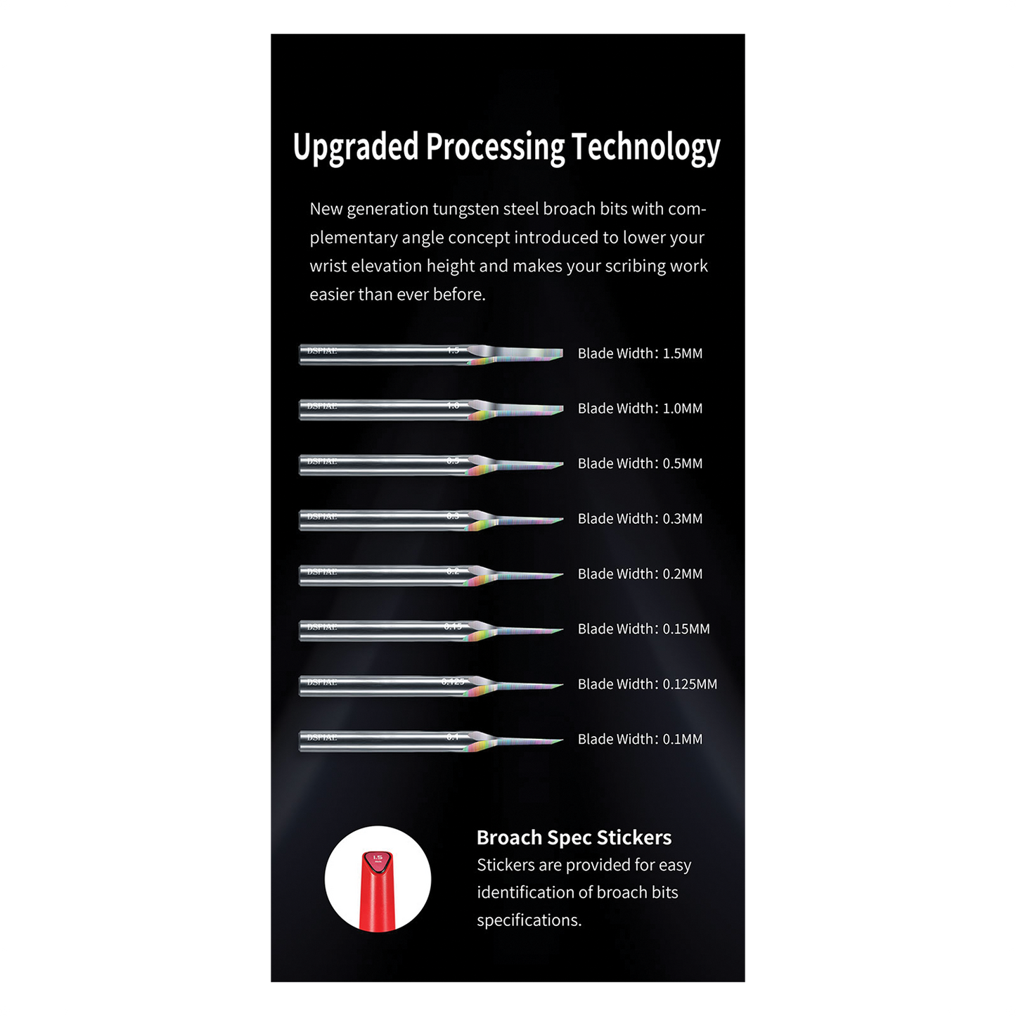 DSPIAE - Dawning Tungsten Steel Broach [0.5mm] - ShokuninGunpla