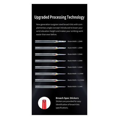 DSPIAE - Dawning Tungsten Steel Broach [0.5mm] - ShokuninGunpla