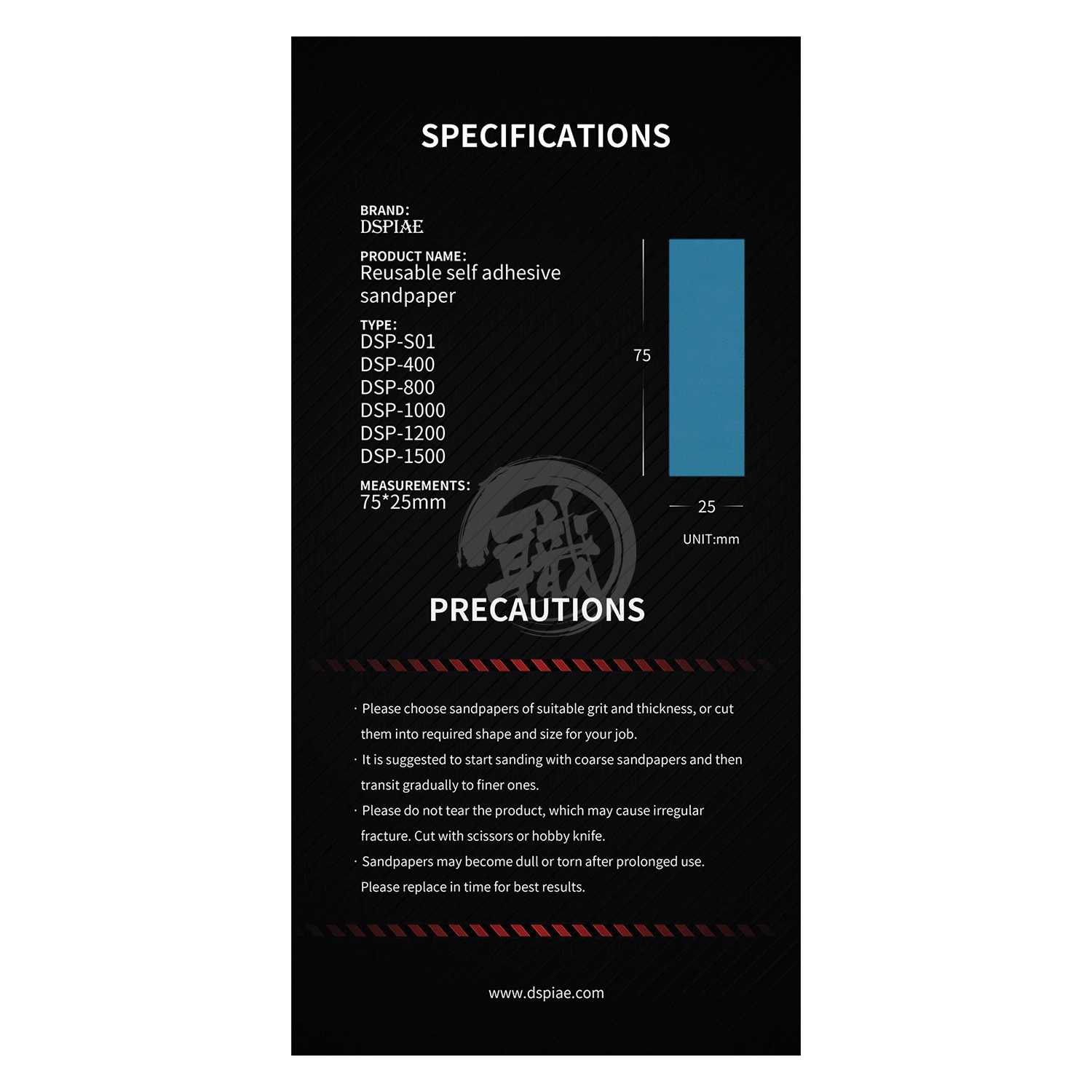DSPIAE - Reusable Self-Adhesive Sandpaper Set - ShokuninGunpla