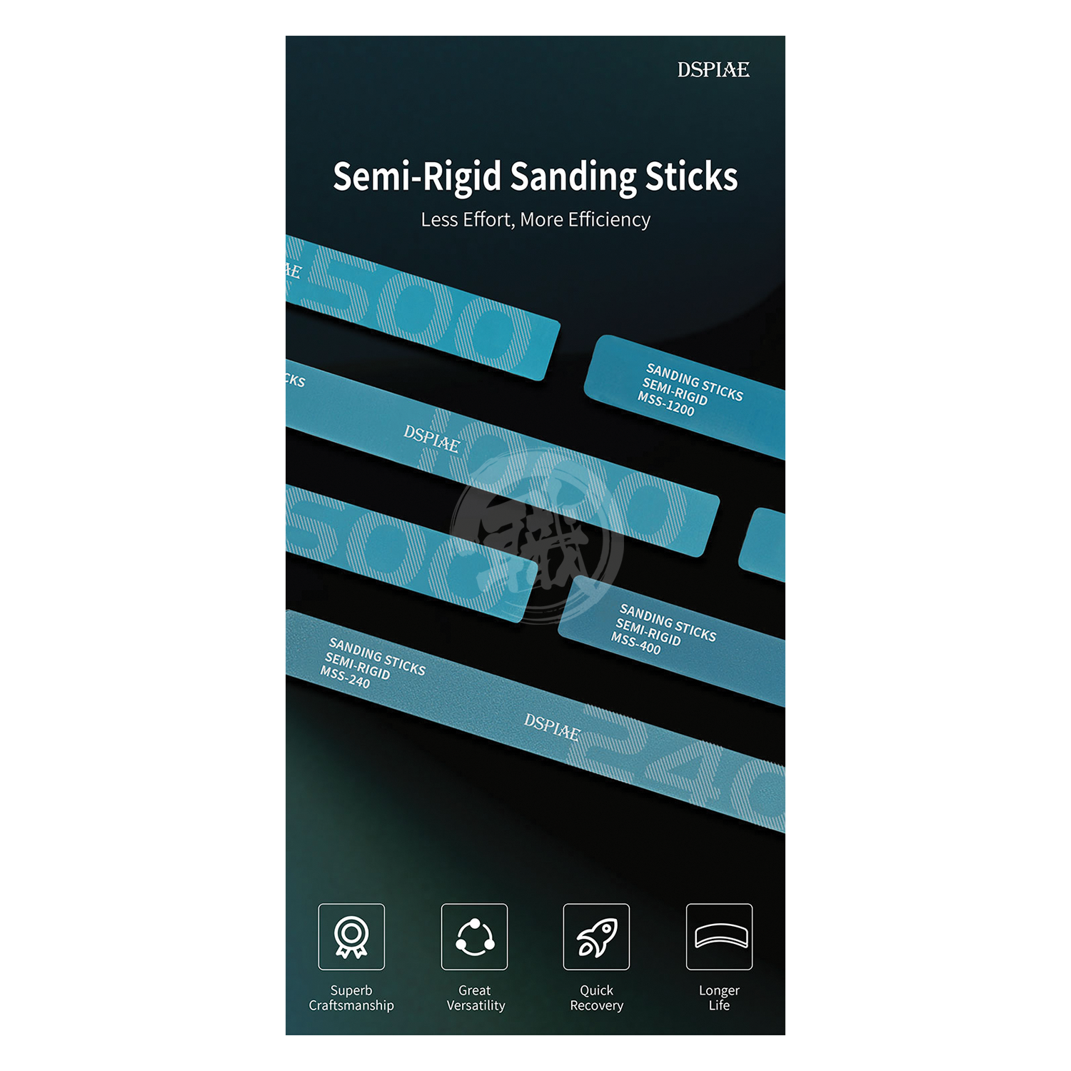 DSPIAE - Semi-Rigid Sanding Stick [#1500] - ShokuninGunpla