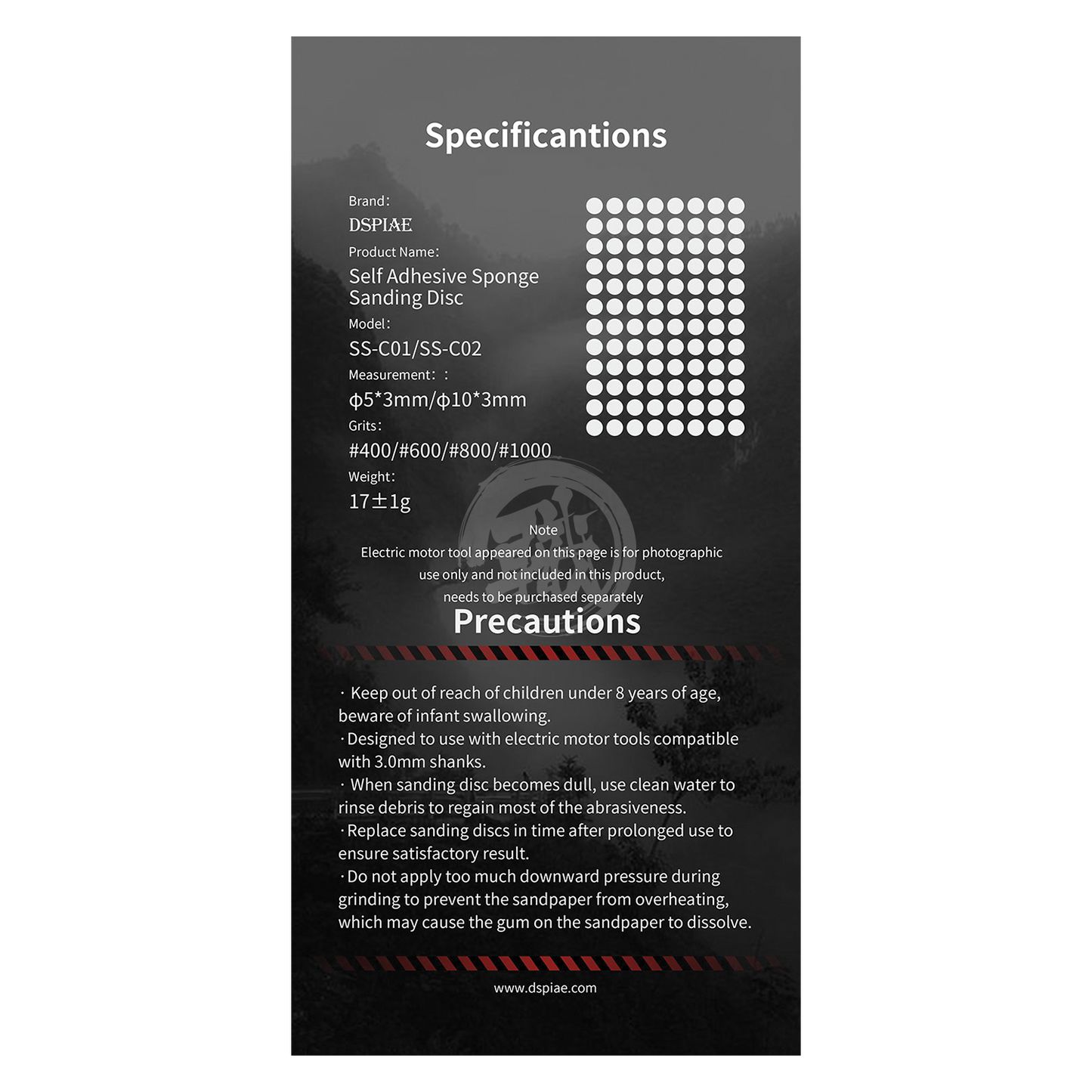 DSPIAE - Sponge Sanding Discs Set [Small] - ShokuninGunpla