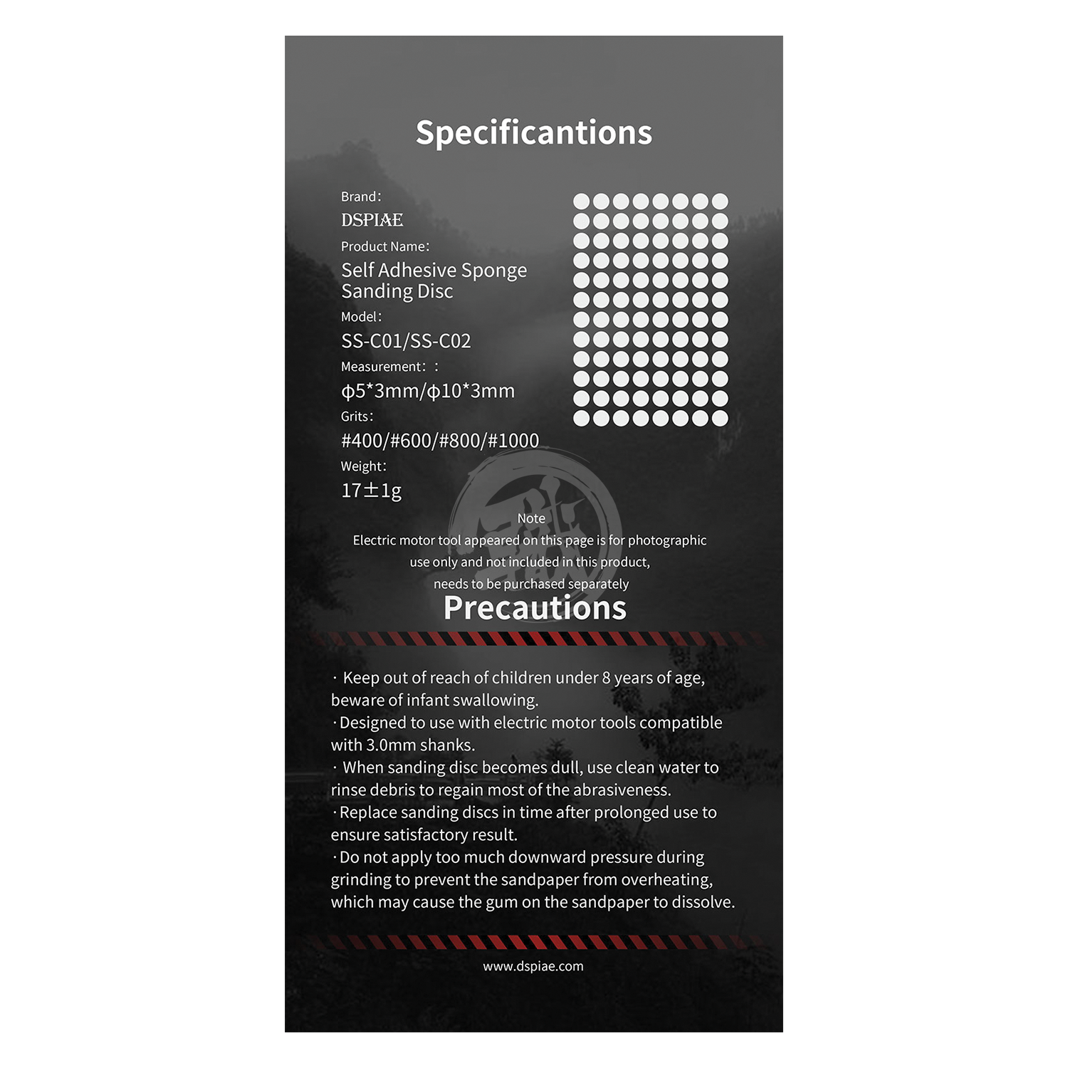 DSPIAE - Sponge Sanding Discs Set [Small] - ShokuninGunpla