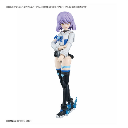 30MS Hair Style Parts [Vol.12] [Medium-6 Purple-2] - ShokuninGunpla