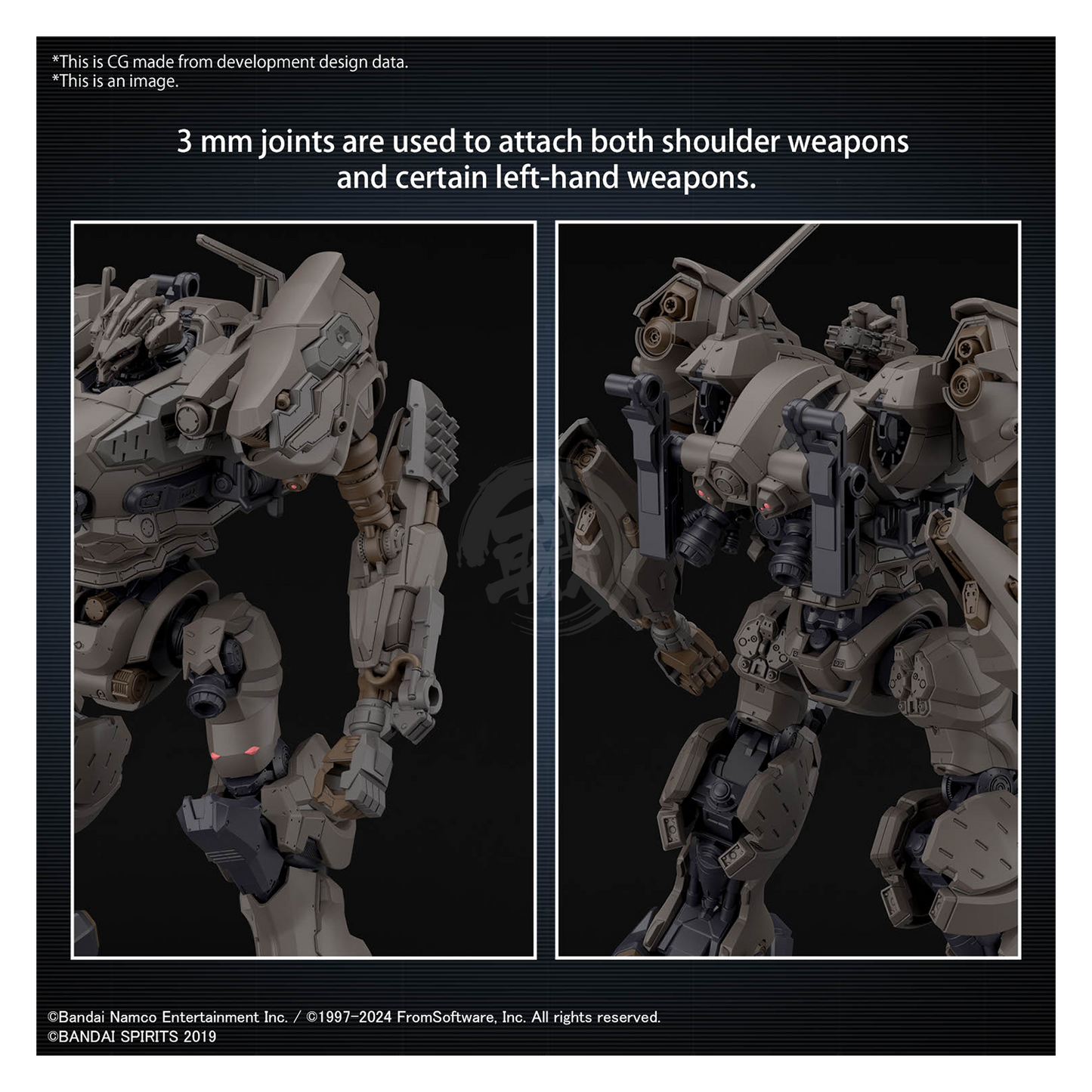 30MM Armored Core VI Fires of Rubicon RaD CC-2000 Orbiter Nightfall