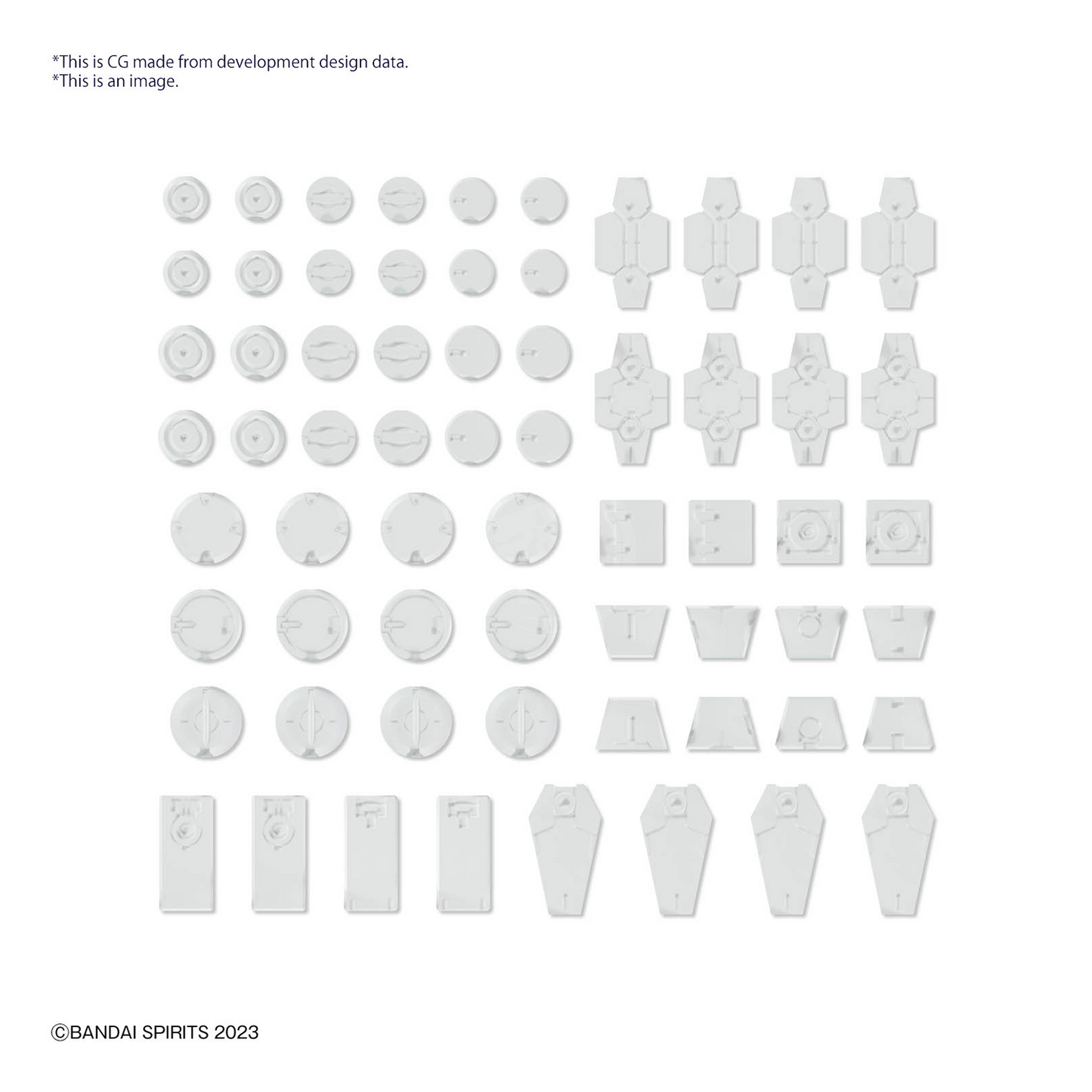 30MM Customize Material [Decoration Parts 1 White]