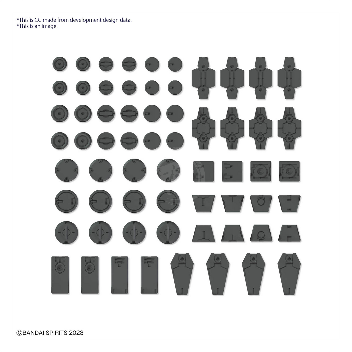 30MM Customize Material [Decoration Parts 1 Grey]