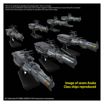 Bandai - 1/1000 EFCF Asuka Class Fast Combat Support Tender/Amphibious Assault Ship DX - ShokuninGunpla