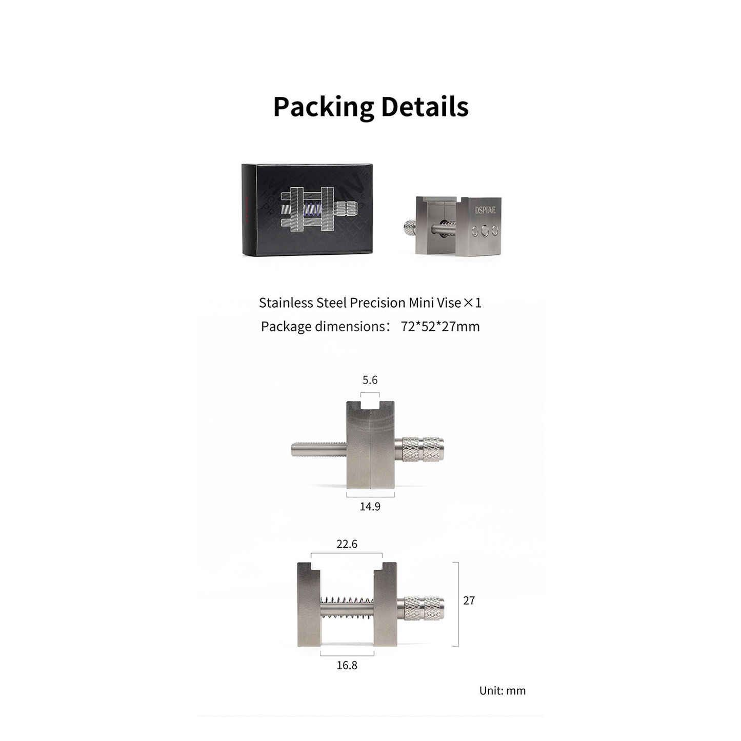 Stainless Steel Precision Mini Vise