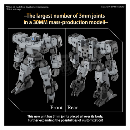 Bandai - 30MM Baskyrotto [Gray] - ShokuninGunpla