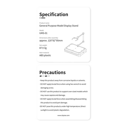 General Purpose Model Display Stand [Black]