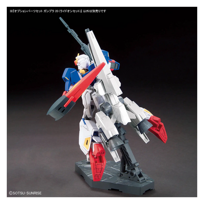 Bandai Gunpla Option Parts Set 20 Ride-On model kit with various detailed components and accessories visible in the image.